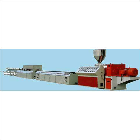 White-Red Wood Plastic Compound Profiles Extrusion Line