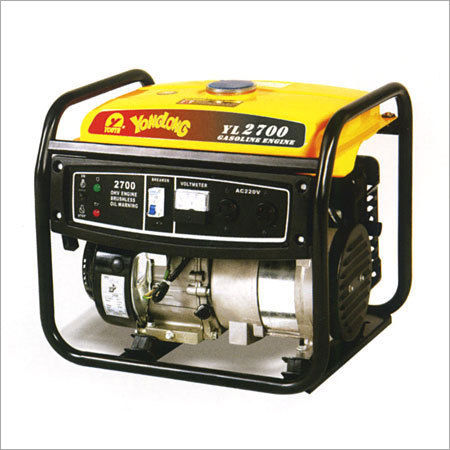 Black-Yellow 4 Stroke Gasoline Generating Set