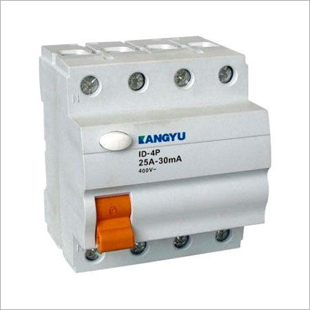 White Residual Current Circuit Breaker