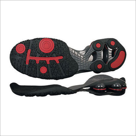 Red-Black Soft Eva Shoe Sole