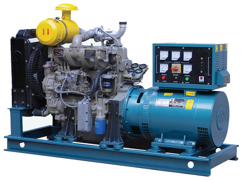 Turquoise Open Diesel Generator Set