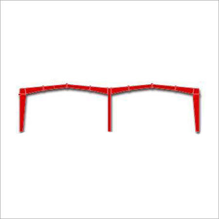 Red Multi Span Steel Frame