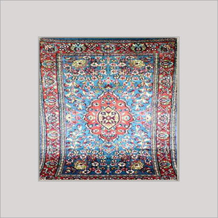 Red-Blue Vibrant Colors Hand Knotted Carpets