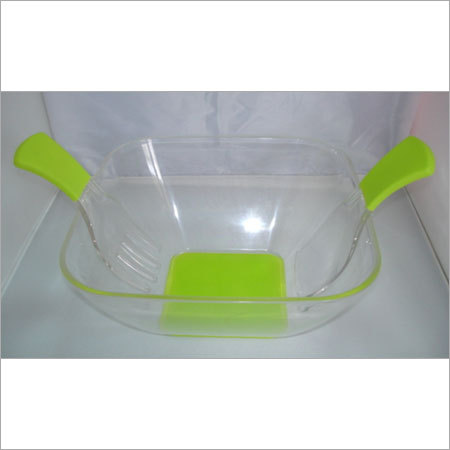 Green Light Weight Plastic Salad Bowl