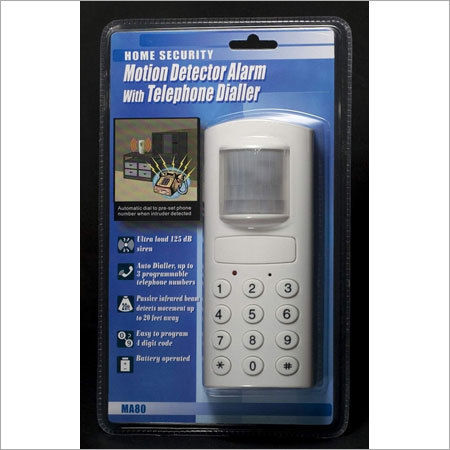 Motion Detector Alarm With Auto Dialer Suitable For: Home