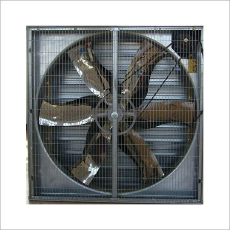 Poultry House Ventilation Fan - Metal 1380x1380x450mm | 43070m3/h Air Capacity 64dB Noise 5 Star Energy Efficiency Wall Mounted 6 Blades 1.1kW Power