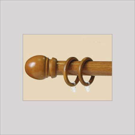 TEAK WOOD CURTAIN ROD