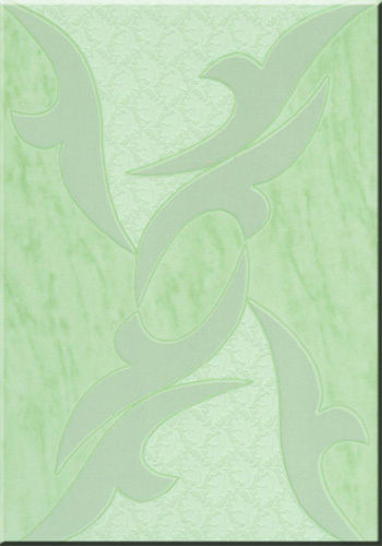 Green Ceramic Printed Wall Tile