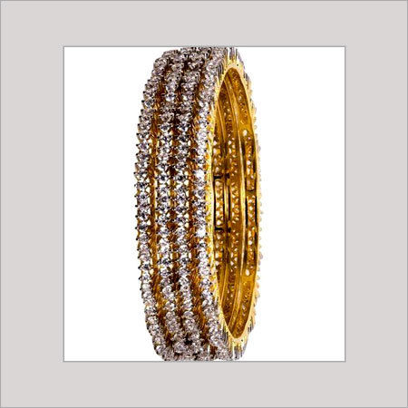 Gold Plated Silver Bangle