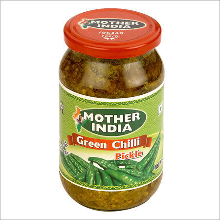 Hygienically Prepared Green Chilli Pickle