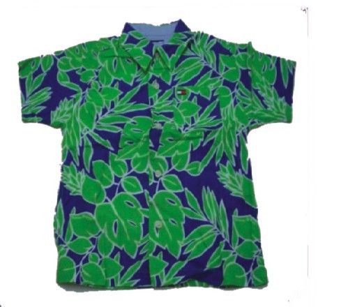 Leaf Print Short Shirt Age Group: Kids