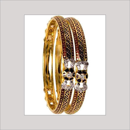 Mina Work Gold Plated Silver Bangle Gender: Women