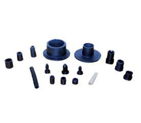 Good Quality Plain Black Rubber Caps