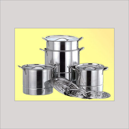 Silver Steamer Stock Pot Set