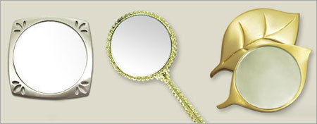 Golden Stylish Look Cosmetic Mirror