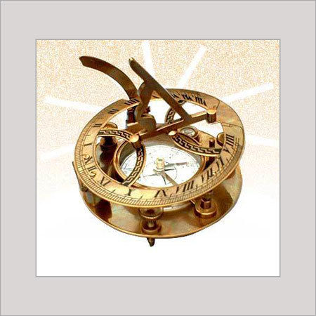 Golden Ideal Range Round Sundial Compass