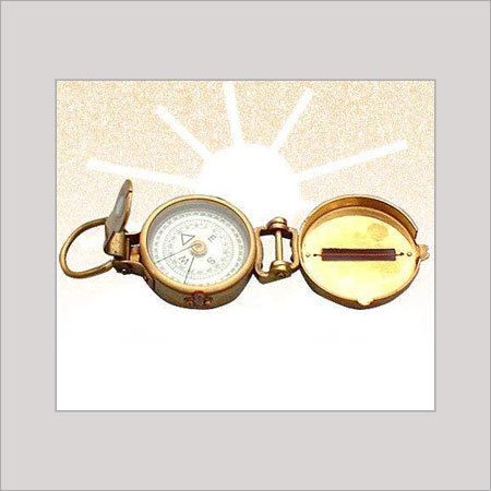 Solid Brass Engineering Lensatic Compass