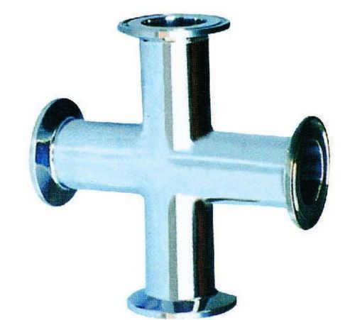 Silver Stainless Steel Cross Fittings