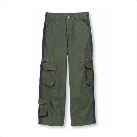 The Souled Store Olive Relaxed Fit Cargo Pants