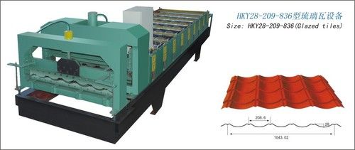 Glazed Tile Roll Forming Machine