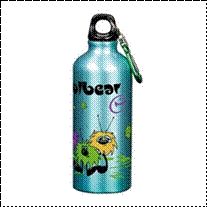 Green Aluminum Sports Water Bottle