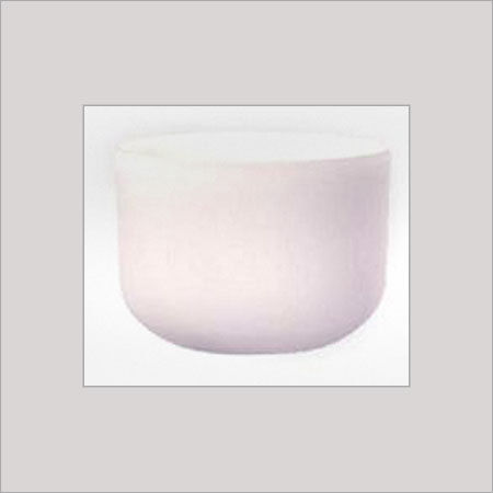 White Frosted Crystal Singing Bowl