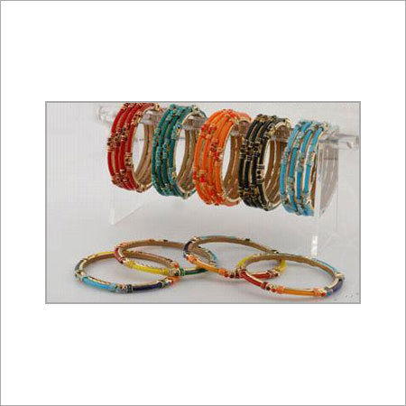 Fashion Imitation Colored Stone Bangles