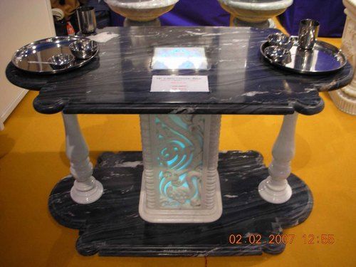 Black and White Marble Dinning Table