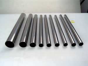 Silver Stainless Steel Round Pipe