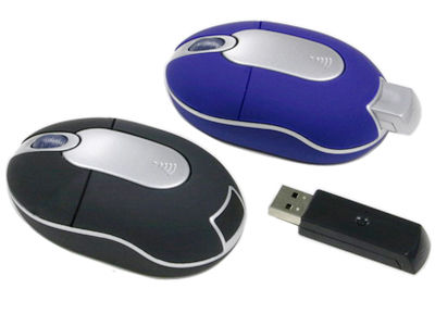 Wireless Optical Mouse With Pop-out Usb Receiver