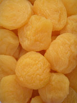 Yellow Colored Dried Peach