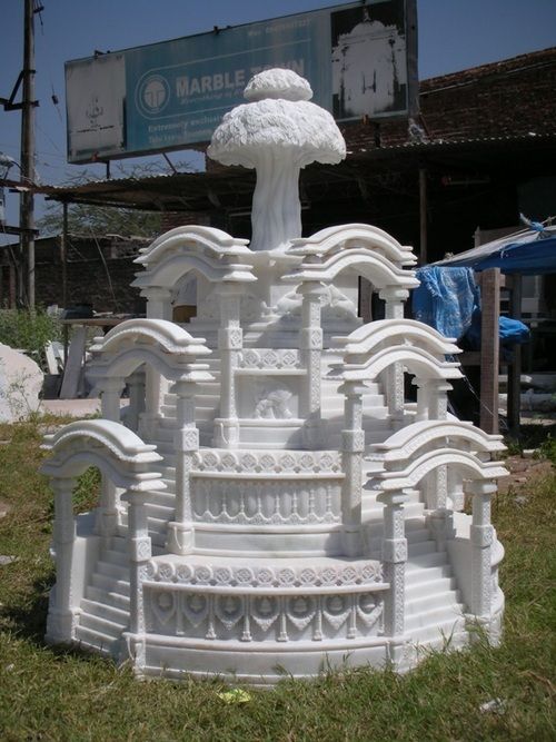 Handcrafted Marble Temple Structure