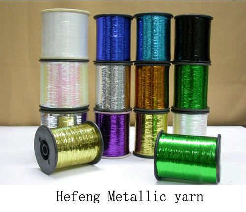 Light In Weight Shining Coloured Metallic Yarn