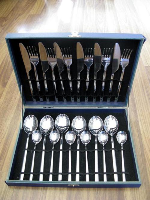 Silver Stainless Steel Commercial Cutlery Set