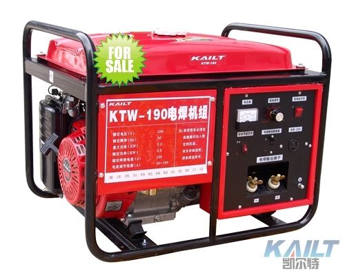 Red And Black Ac Welding Gasoline Generator