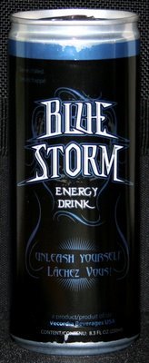 Blue Storm Energy Drink Packaging: Can (Tinned)