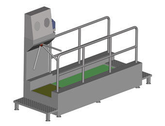 Sole Cleaning Machine with Personnel Control
