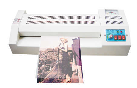 White Compact Photo Laminator Machine