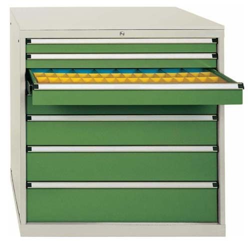 Drawer Cabinets - 725mm W x 725mm D x 1000mm H, Versatile 6-Compartment Storage with Adjustable Drawer Heights