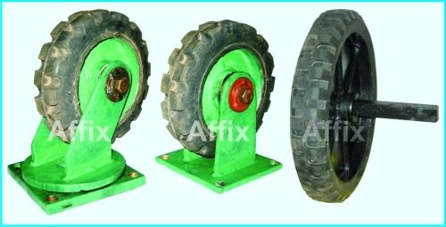 Heavy Duty Castor And Solid Rubber Tyre With Excel