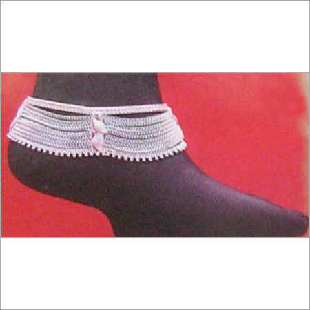 Rajwadi Silver Paajeb (Anklet)