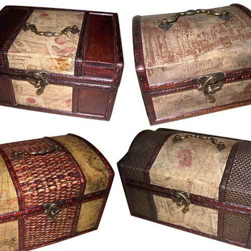 Antique Wooden Jewellery Boxes