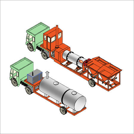 Easy To Trasport Mobile Drum Mixing Plant