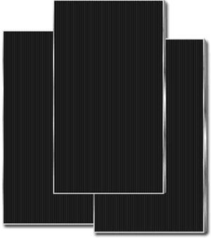 Black Rectangular Amorphous Solar Panel