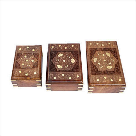 Eco-Friendly Rectangular Designer Wooden Jewelry Box