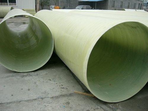 Hollow White Fiberglass Pipe Section Shape: Round