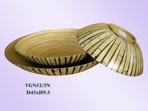 Tableware Round Bamboo Bowl