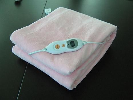 Plain White Electric Heating Blanket