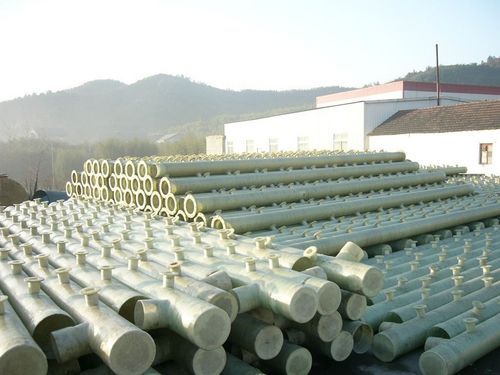 White Round GRP Pipe