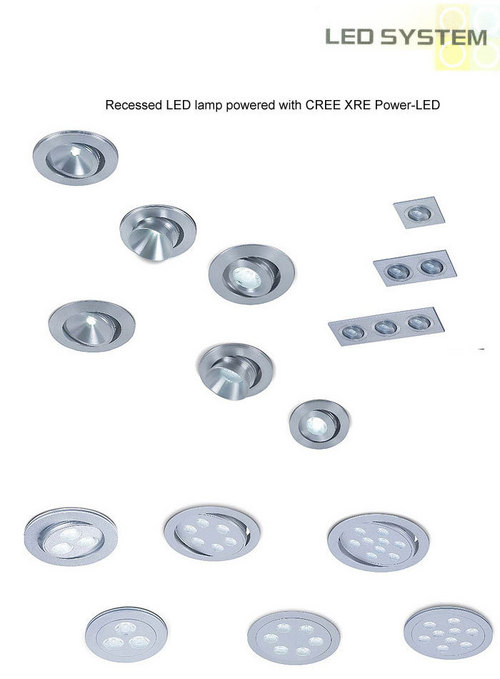 Aluminium Recessed Led System Light